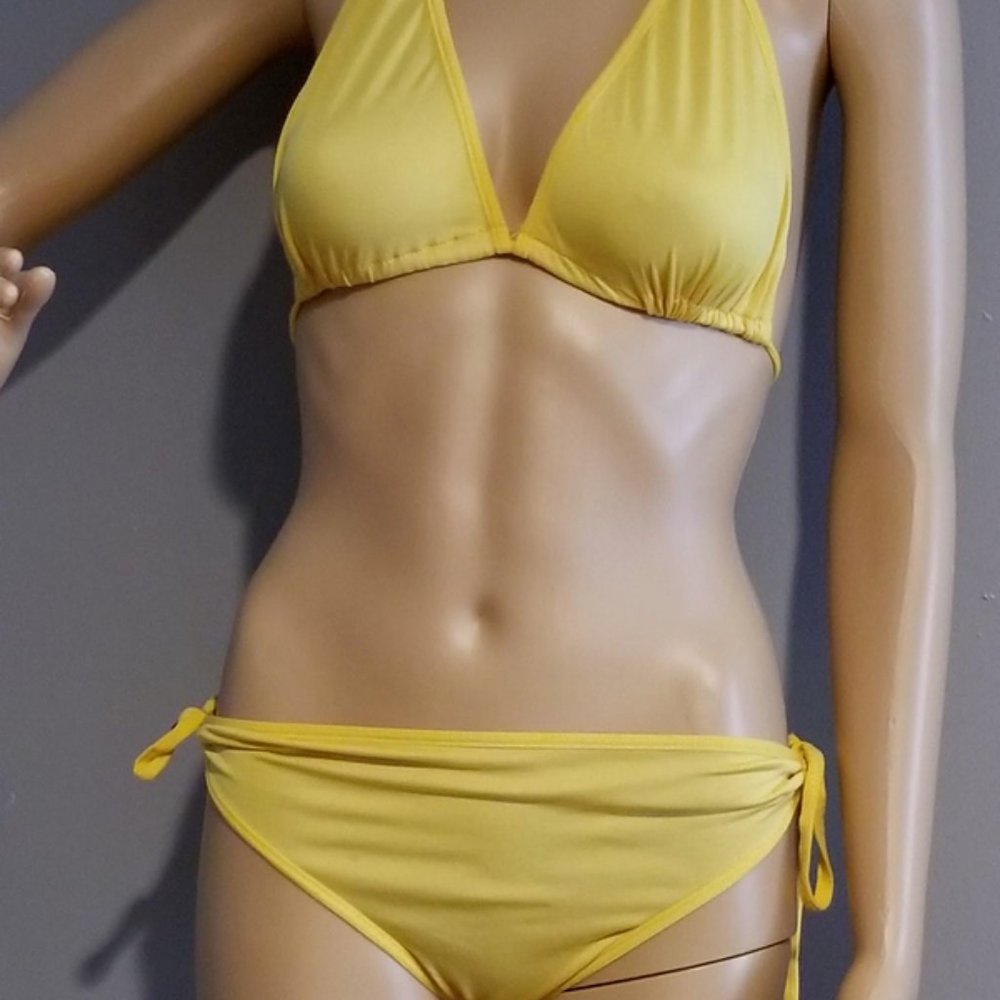 Yellow bikini  side ties